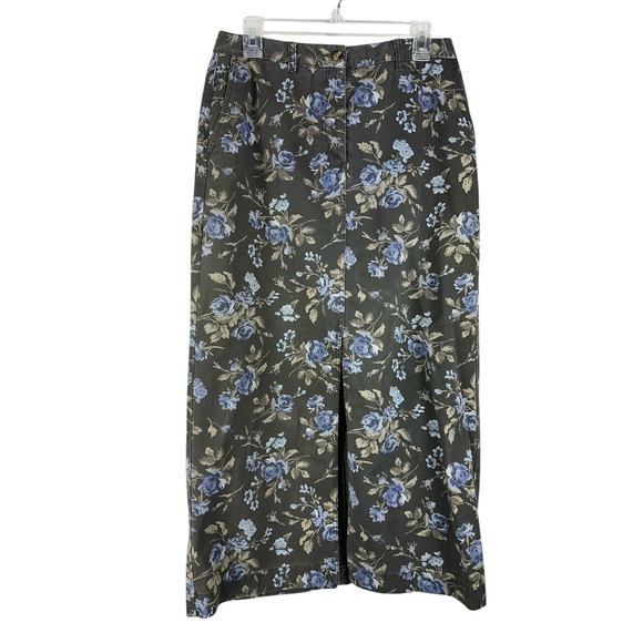 Eddie Bauer Dresses & Skirts - Eddie Bauer Women's Floral Maxi Skirt Sz 10 Y2K Cottagecore Ranch Western